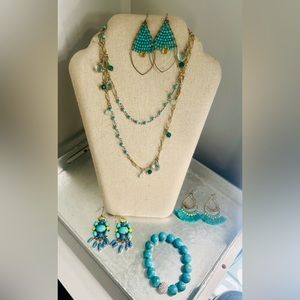 Stella & Dot Vintage Turquoise Jewelry Lot